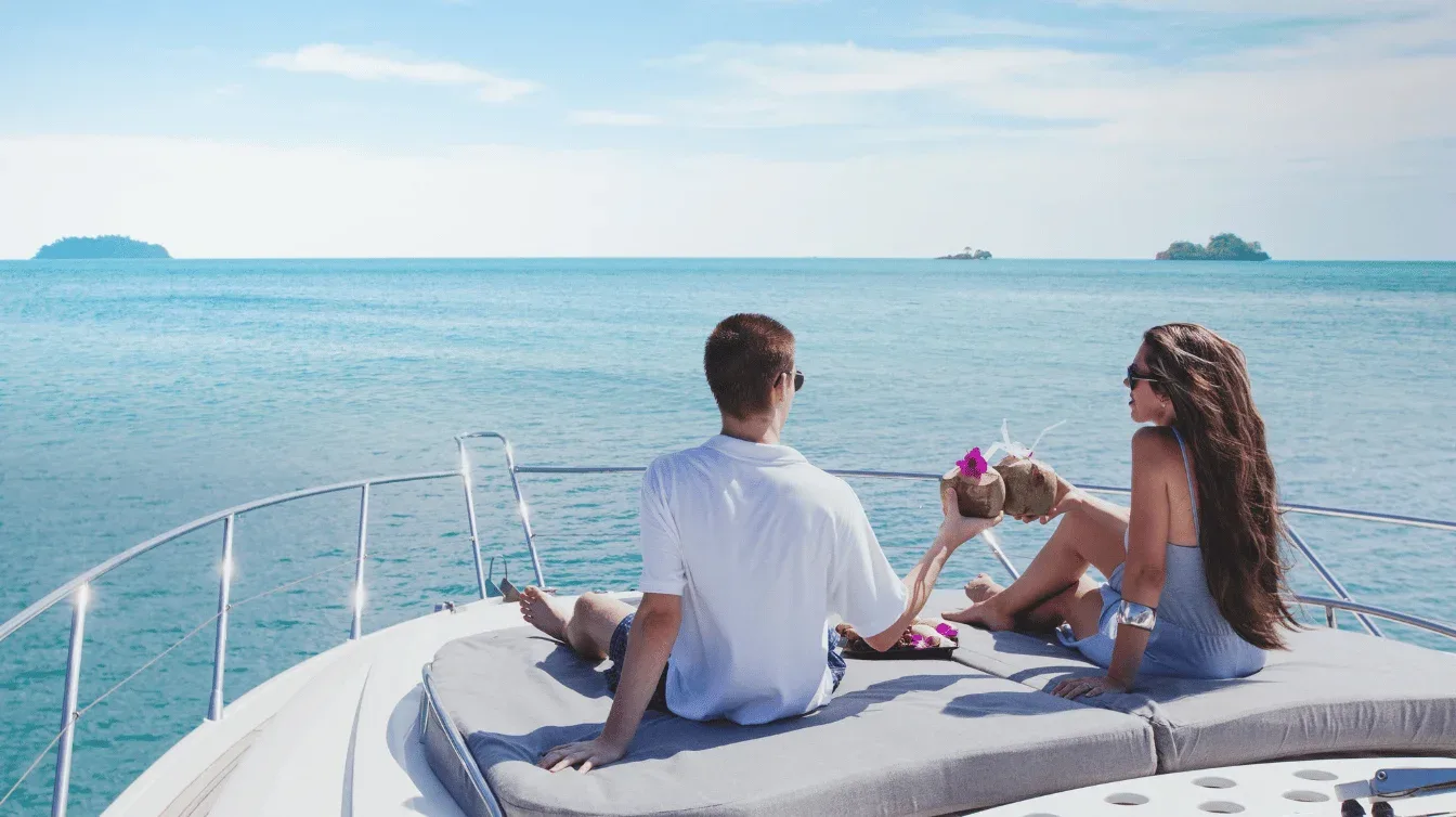 Cruzeiro de aniversario em iate Miami - charter privado na Baia de Biscayne