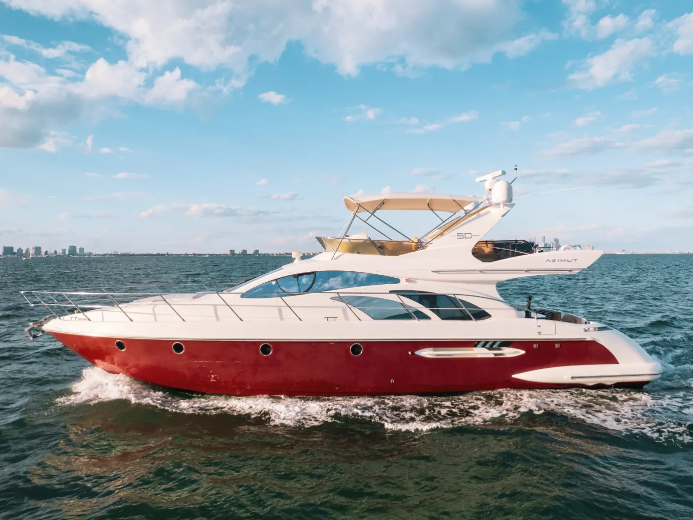 Azimut Odisea 55ft Yacht Charter Miami