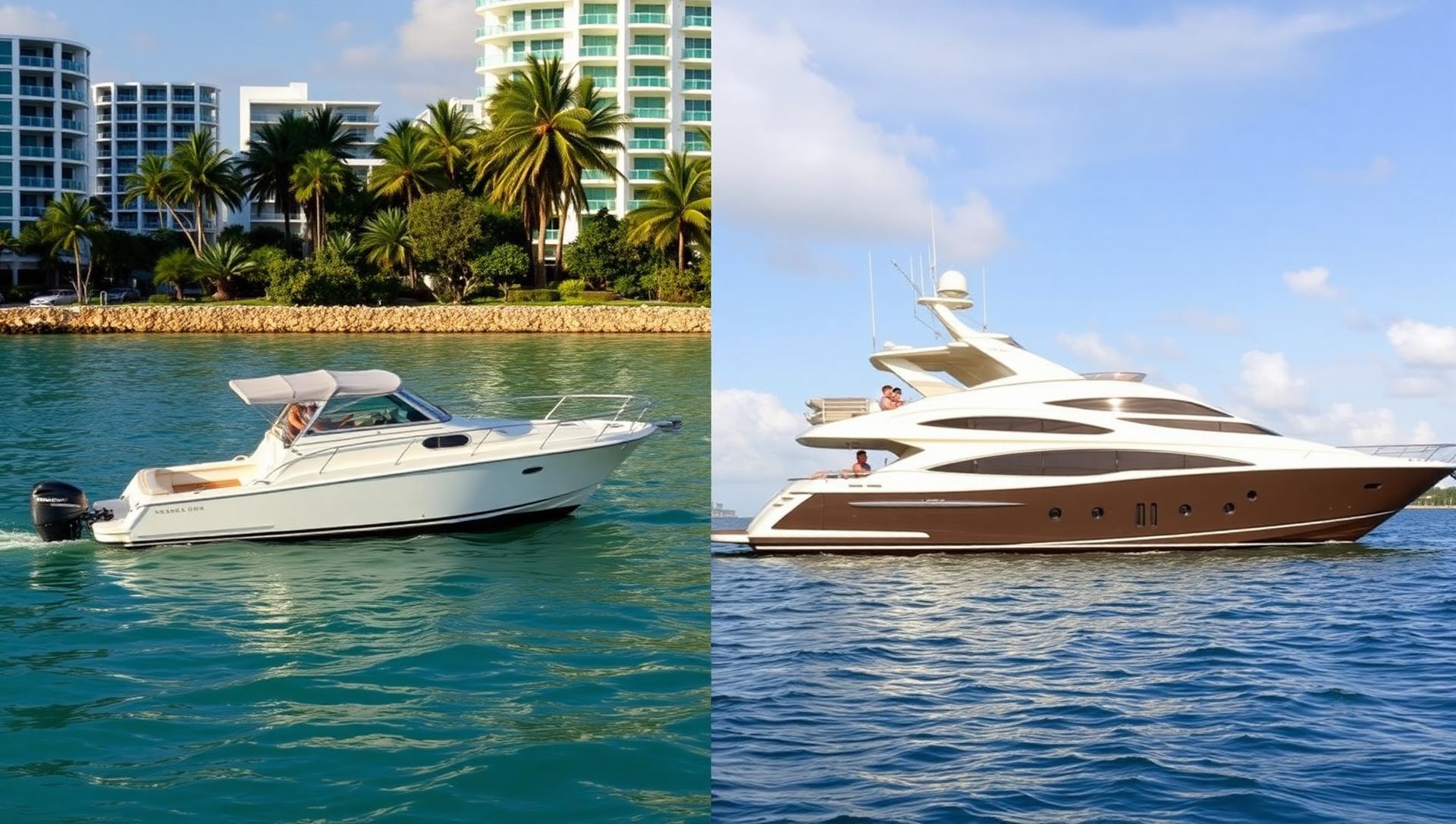 yacht rental miami beach compared to standard boat rental miami beach