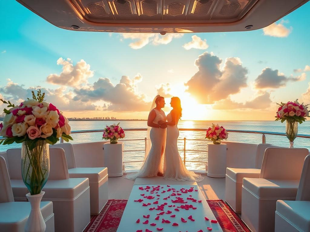 wedding on a yacht in miami compared to hotel venue wedding