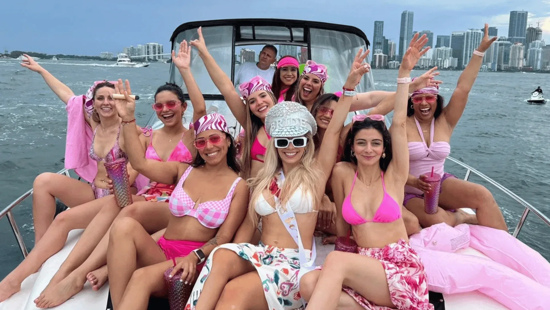 Bachelorette Yacht Party Miami Winter — Crown Yachts bachelorette yacht party miami winter sunshine