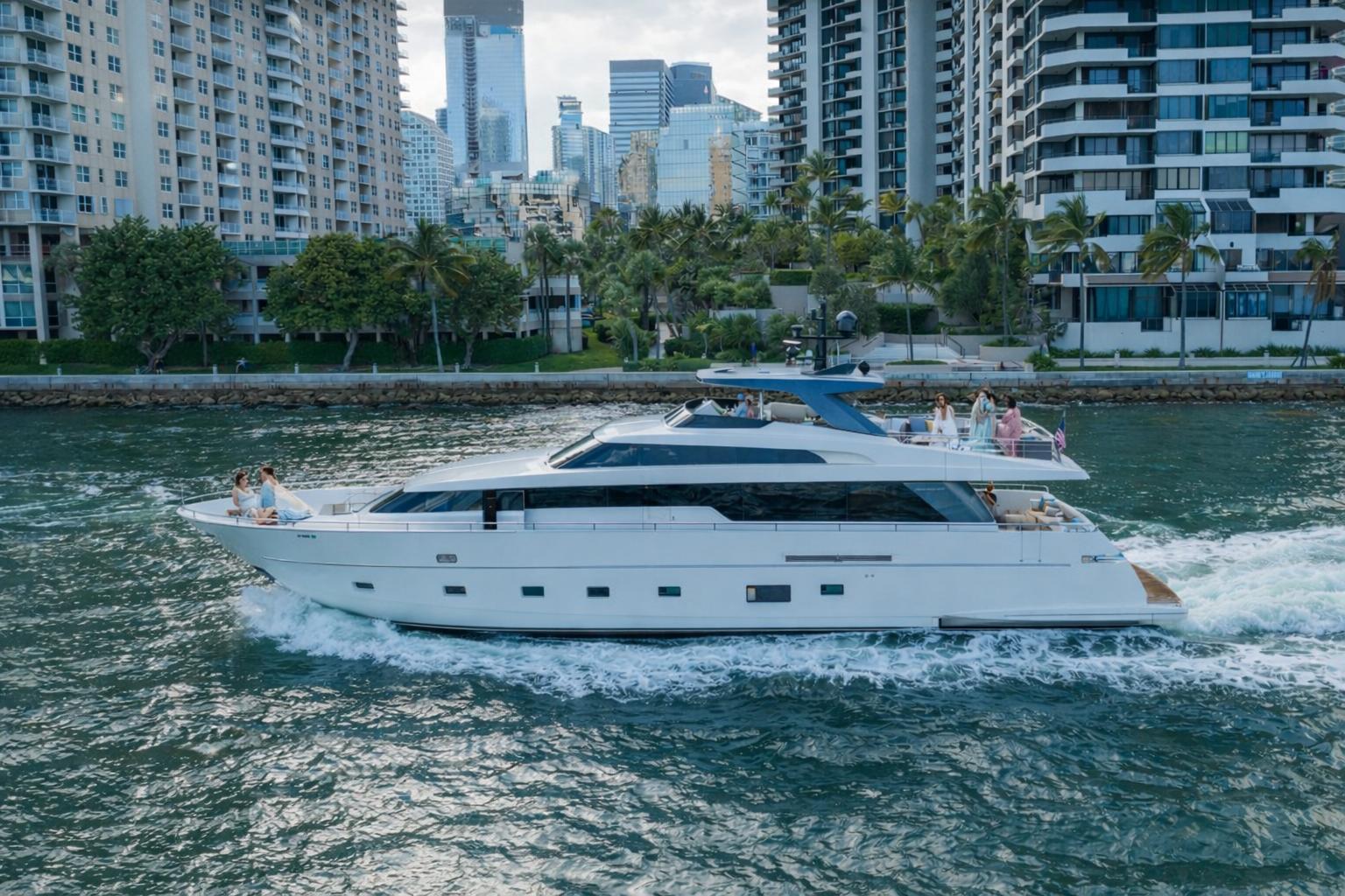 Catamaran rental Miami - private catamaran charter on Biscayne Bay