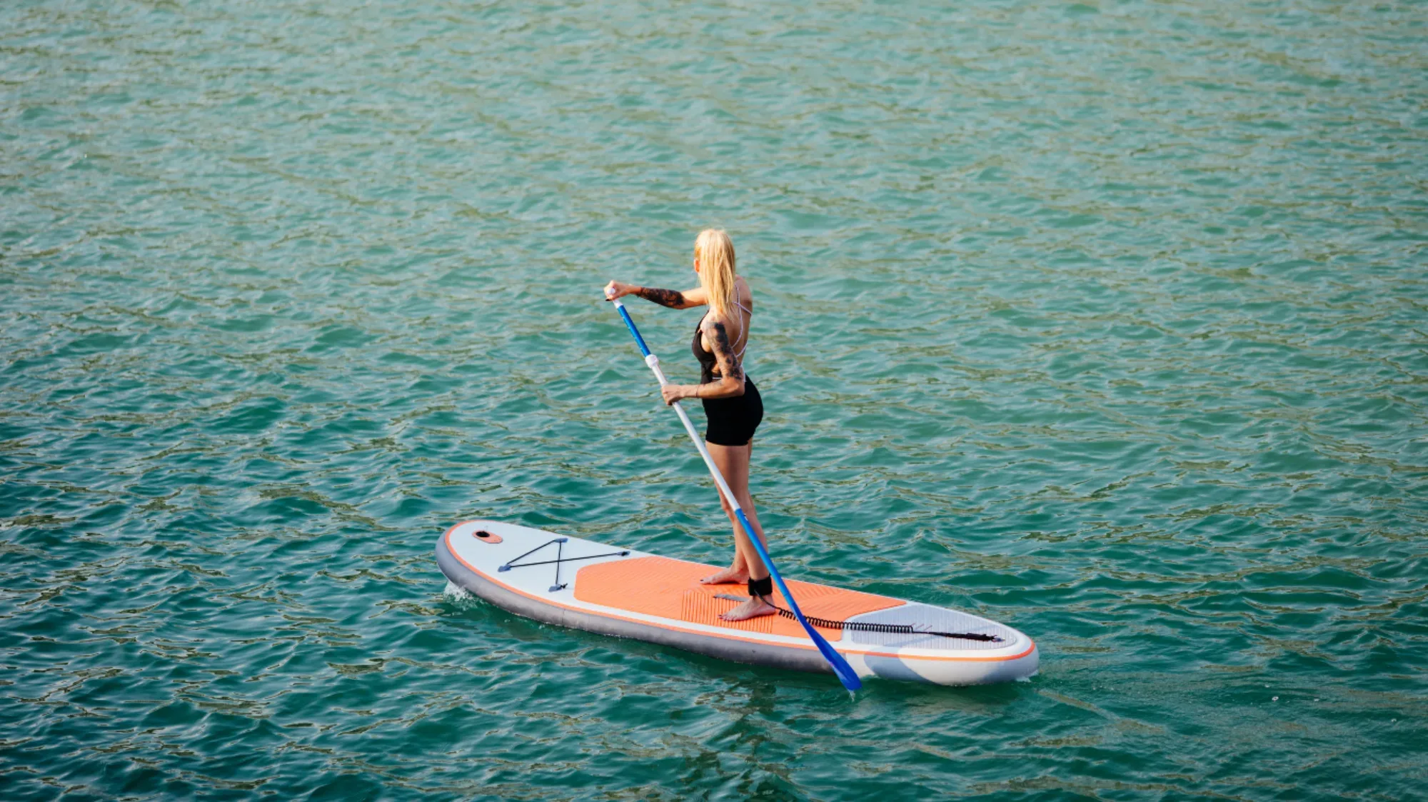 Paddleboarding and kayaking from a luxury yacht on the Fort Lauderdale Intracoastal