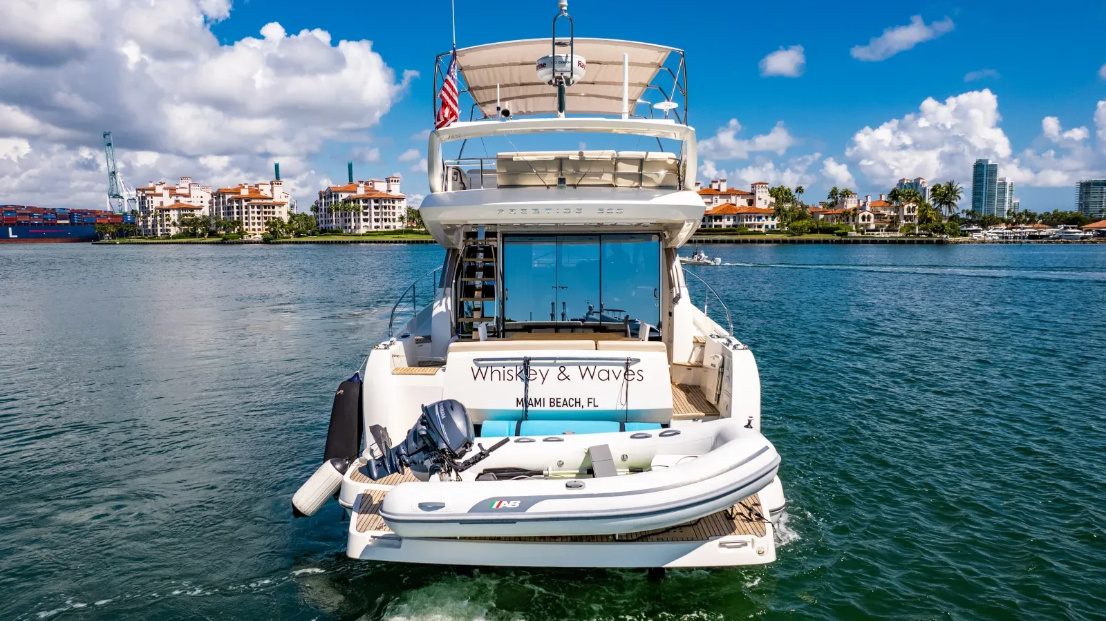 Charter de iate de Palmetto Bay cruzeiro privativo Star Island Baía de Biscayne